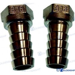 RACCORD CANNELE FEM INOX...