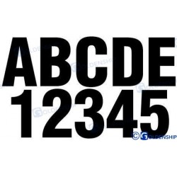 KIT NUMEROS ET LETTRES NOIRES