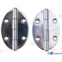 CHARNIERE INOX OVALE 78X56...