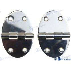 CHARNIERE INOX OVALE 90X56...