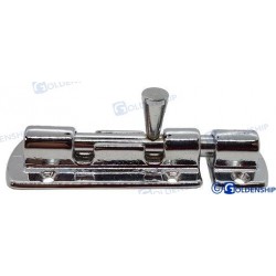 TARGETTE LAITON CHROME 90MM