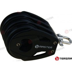 POULIE TRIPLE 75MM AVEC ARRET